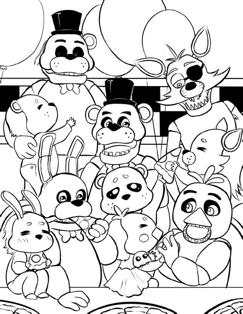 five nights at freddy coloring pictures|freddy fazbear coloring sheets.